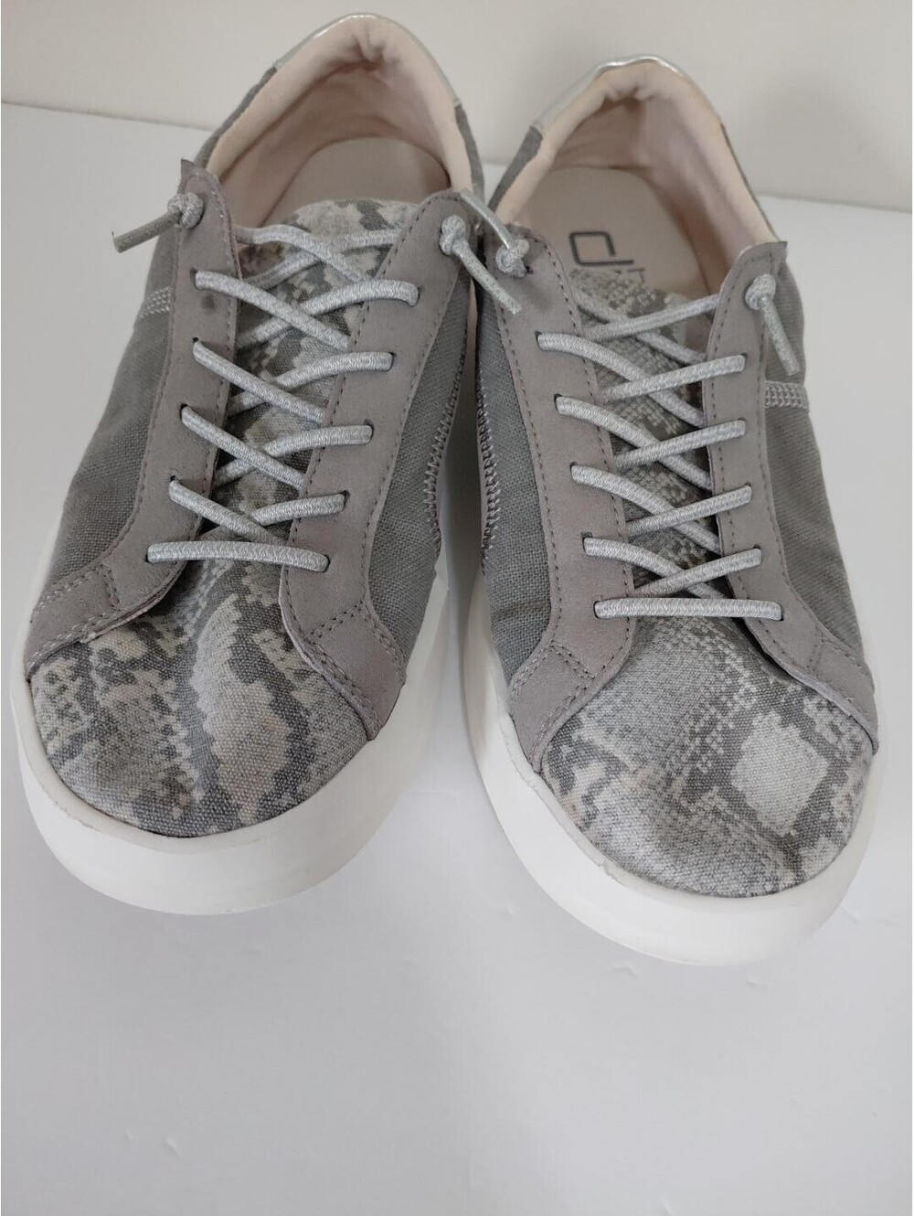Hey Dude Karina Silver Python Women's Sneakers Size US 9 EU 40